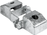Schelle Quadrat 90 mm, 2 Riegelhalter TS, parallel