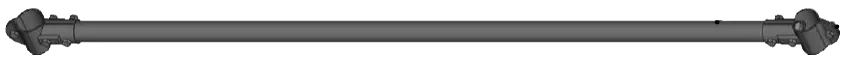 Gitterstab d = 48,3 mm, Länge 1,80 m, mit 2 verstärkten T-Schellen (341213)
