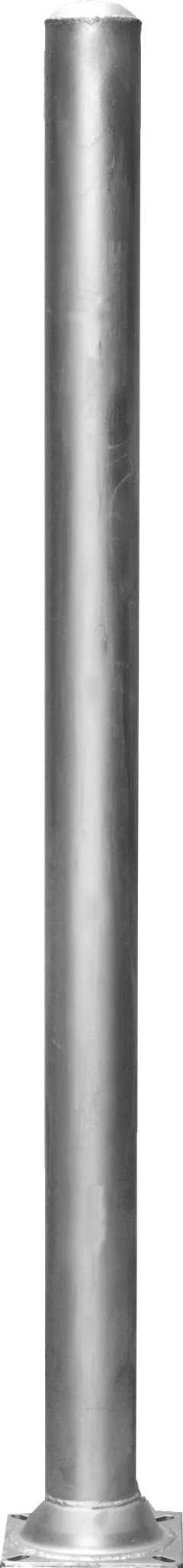 Pfosten d=102 mm, L=2,13 m, mit Bodenplatte, vz