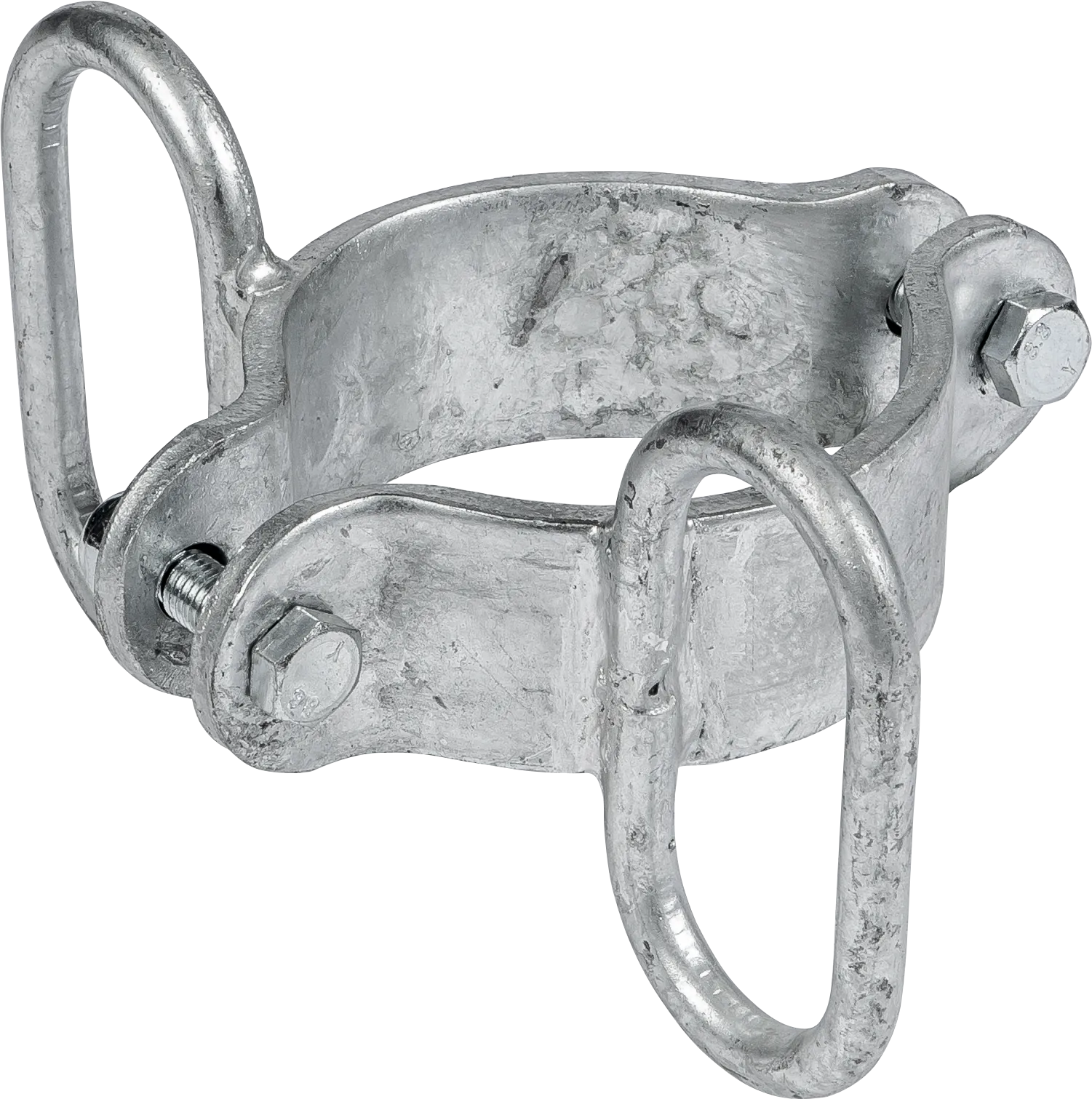 Schelle d=102 mm, 2 Riegelhalter, parallel, vz