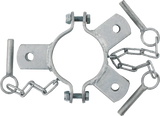 Schelle d=102 mm, 3 Halter, mittig, vz
