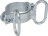 Schelle d=102 mm, 2 Riegelhalter, winklig, vz