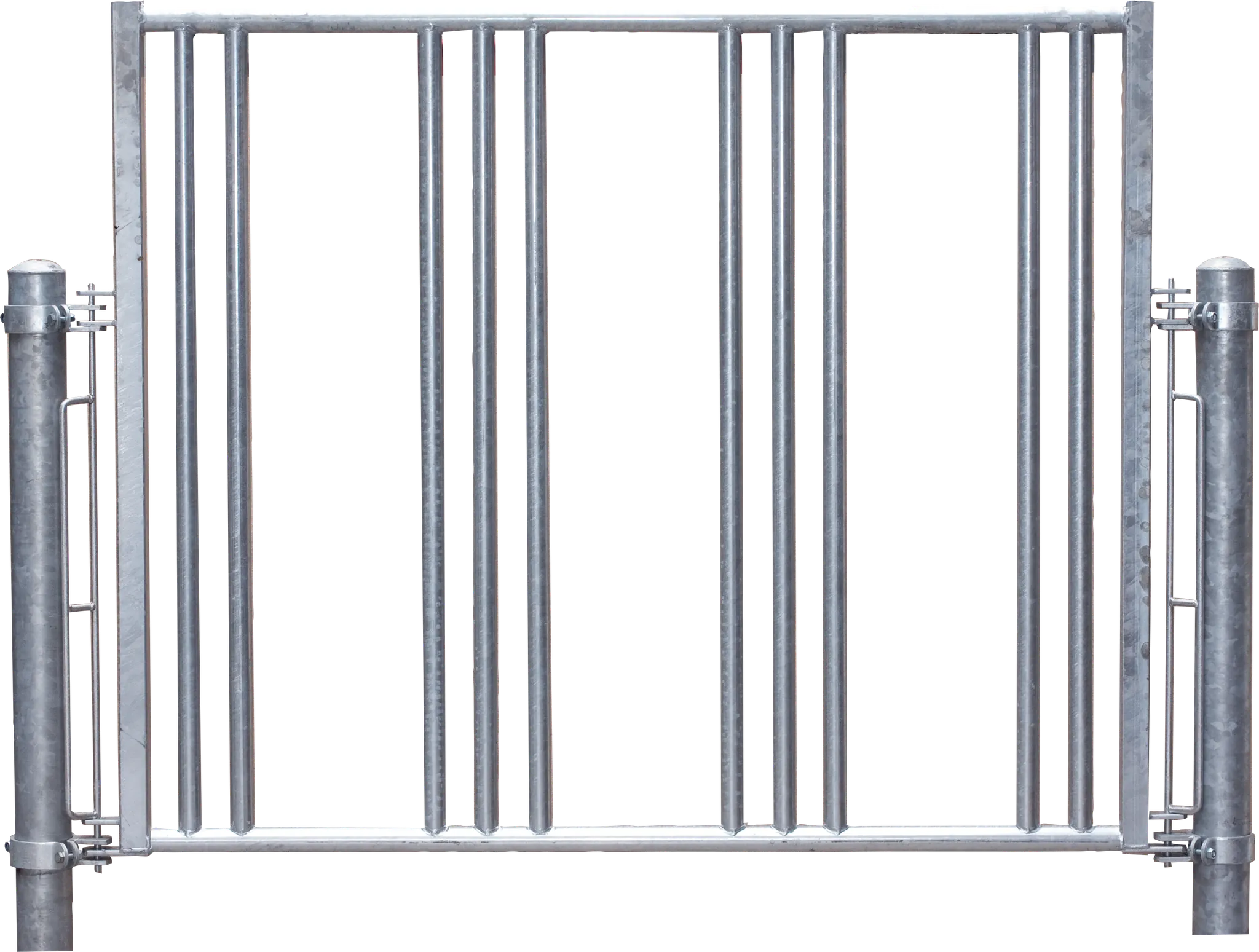 Sicherheits-Pferdefressgitter l = 273 cm 5 Fressplätze für Großballenraufe