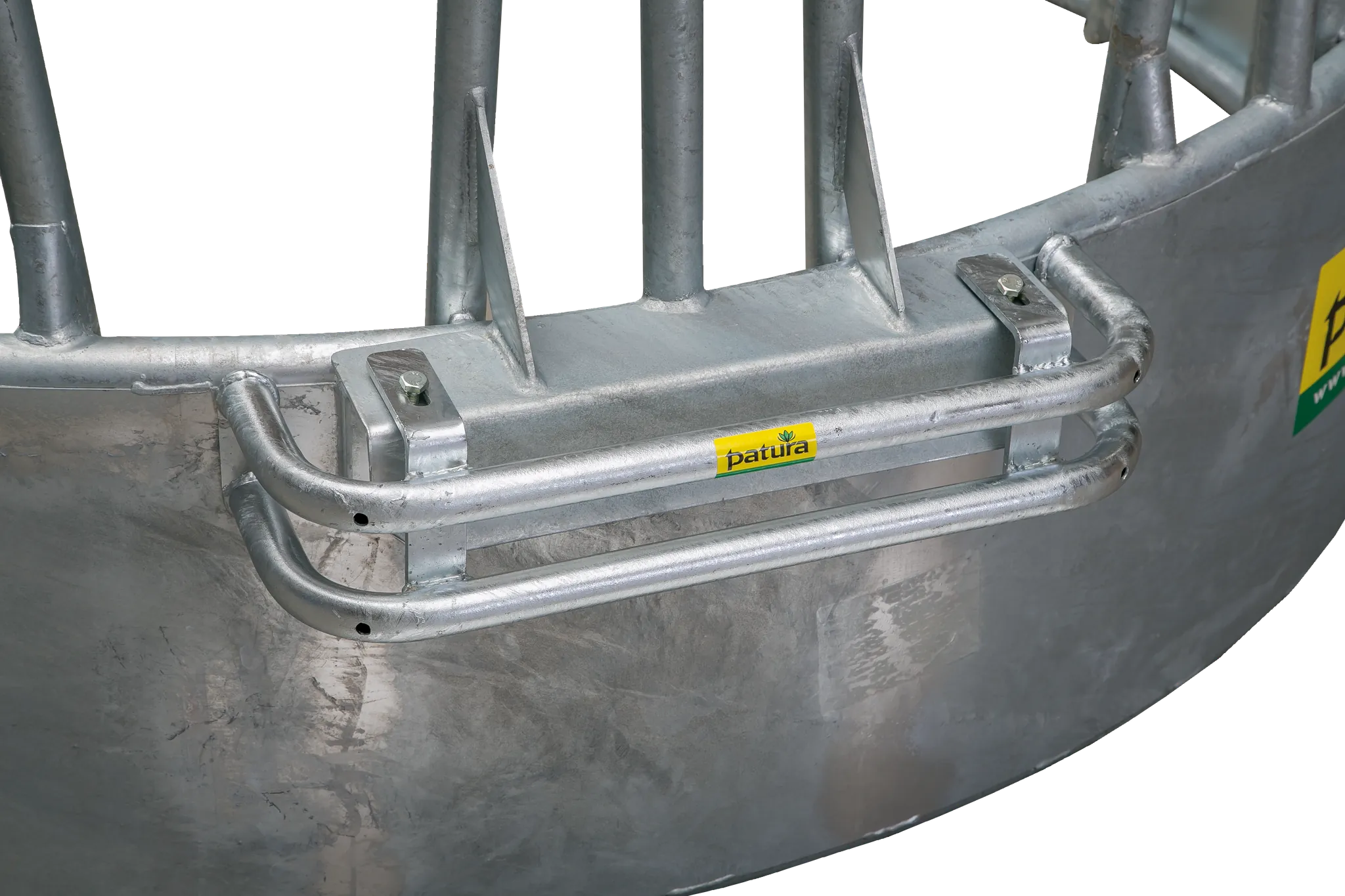 Dreipunkt-Schutzbügel für Rundraufe, vz