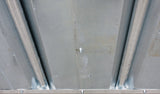 Compact-Viereckraufe 12 Fressplätze mit Sicherheits-Palisadenfressgittern