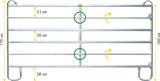 Panel-6 2,40 m Breite 2,40 m, Höhe 1,70 m