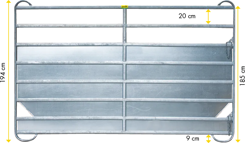 Panel-8 Plus 3,00 m mit Blechverkleidung