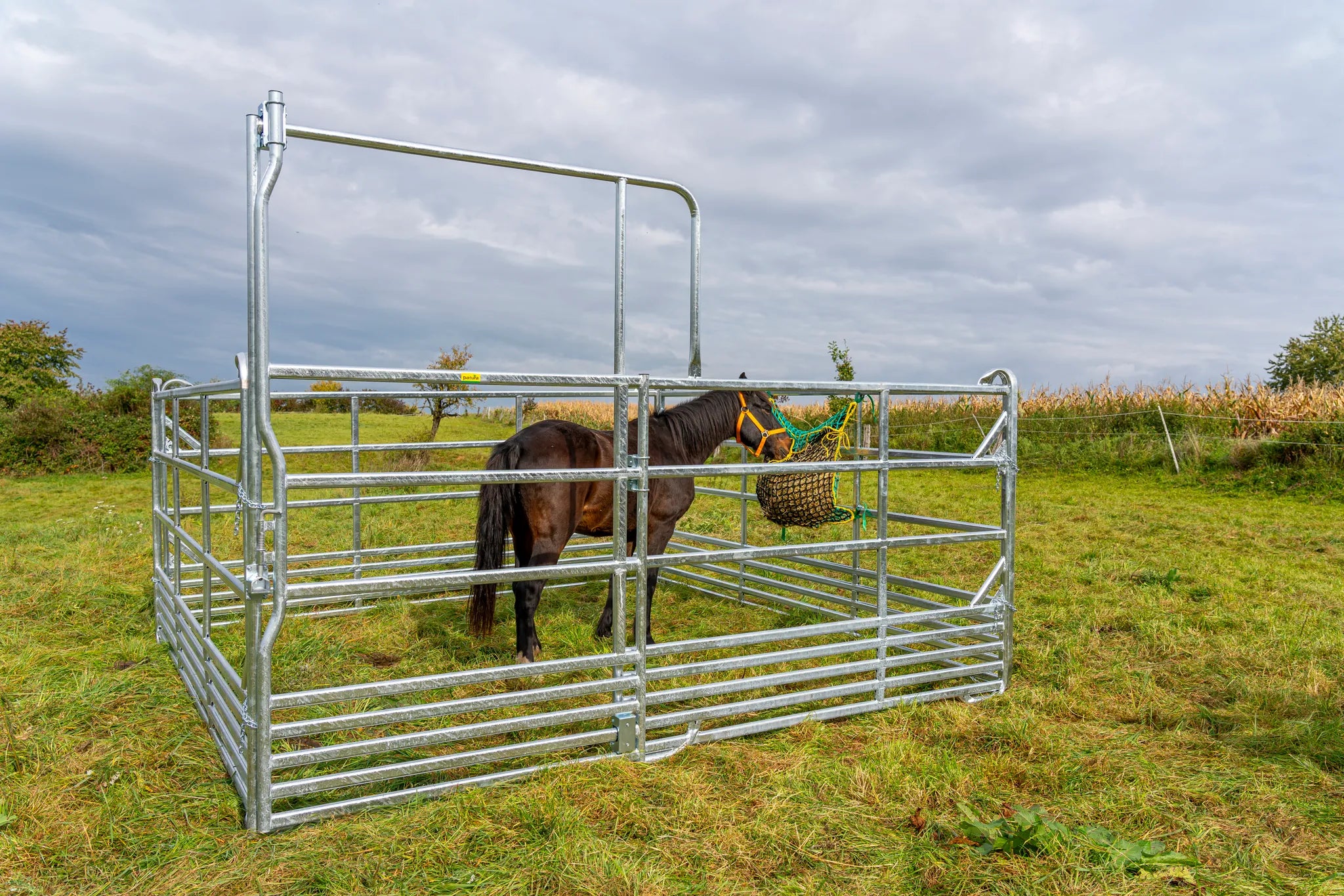 Sicherheits-Pferde-Panel mit Schiebetor 3,60 m, Höhe 2,50 m