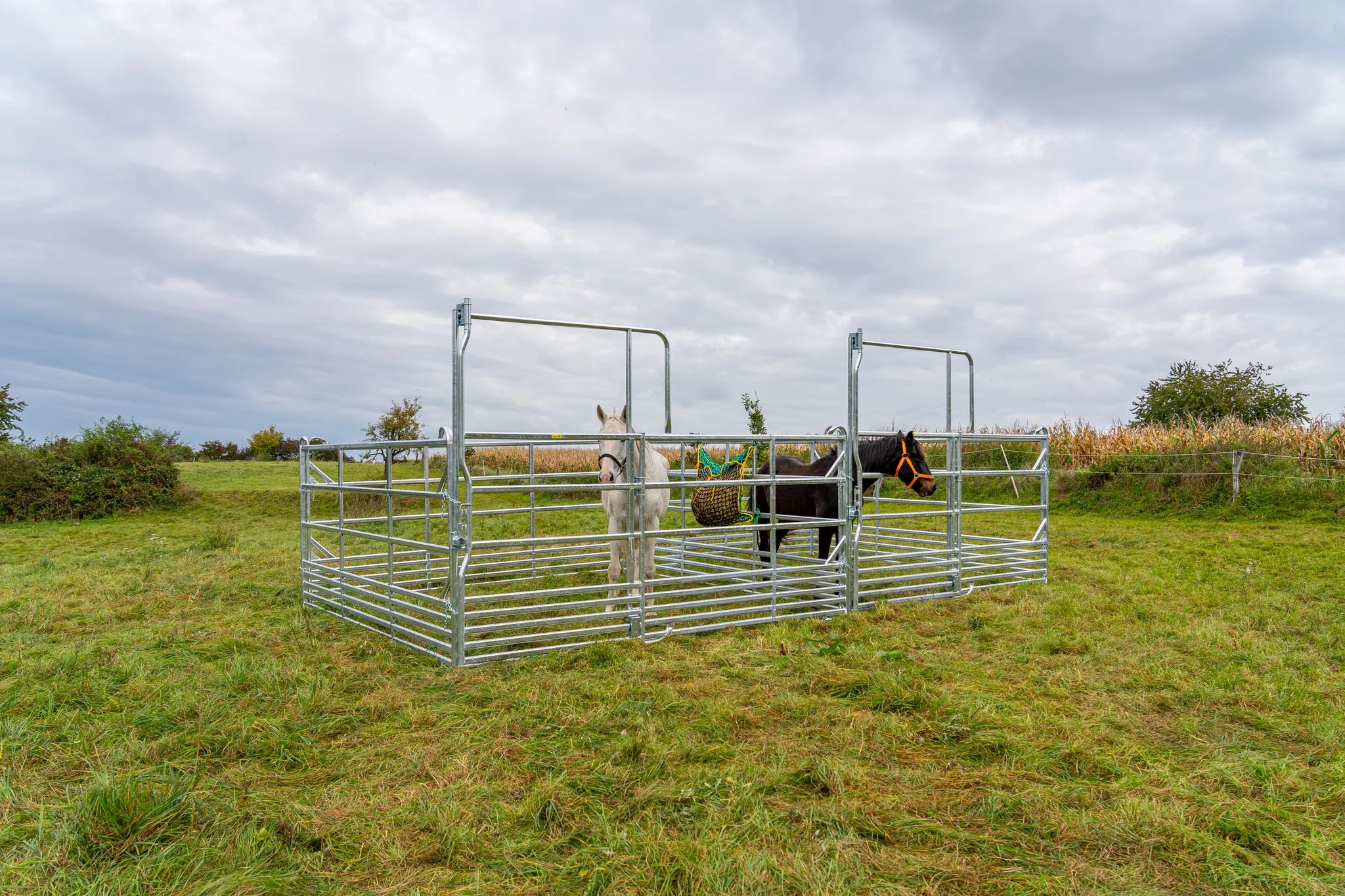 Sicherheits-Pferde-Panel mit Schiebetor 3,60 m, Höhe 2,50 m