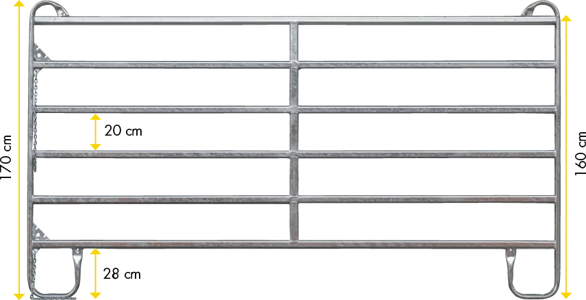 Panel Compact 2,40 m Breite 2,40 m, Höhe 1,70 m, vz