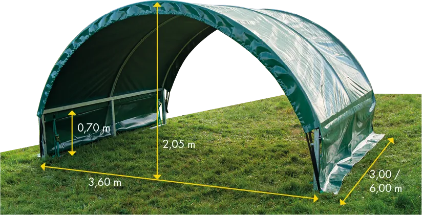 Weidezelt Kleintiere 3,00 x 3,60 m