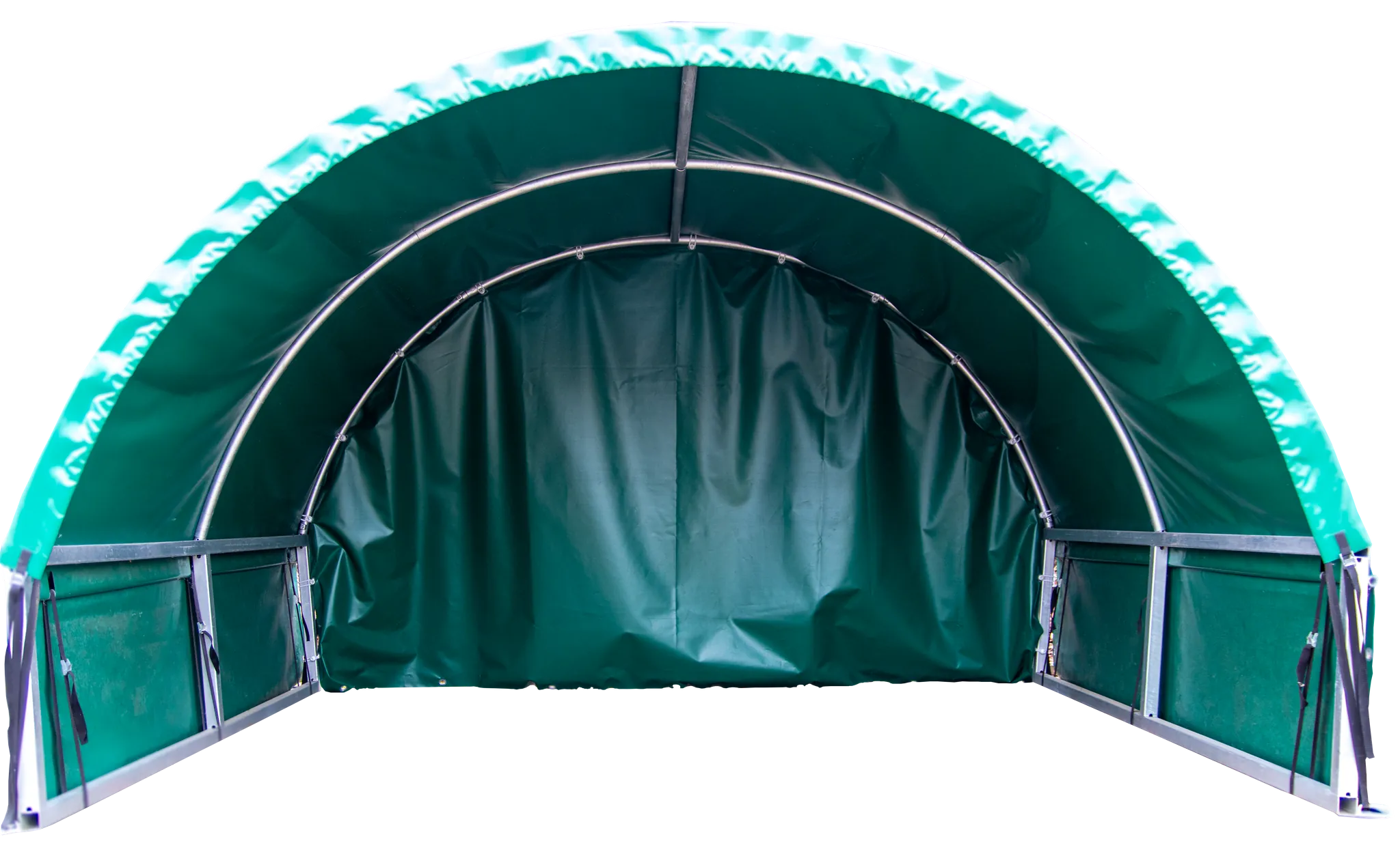 Wetterschutzplane Kleintierzelt Giebelseite