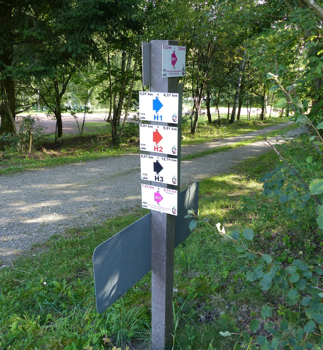 Vierkantpfosten aus Recyclingmaterial