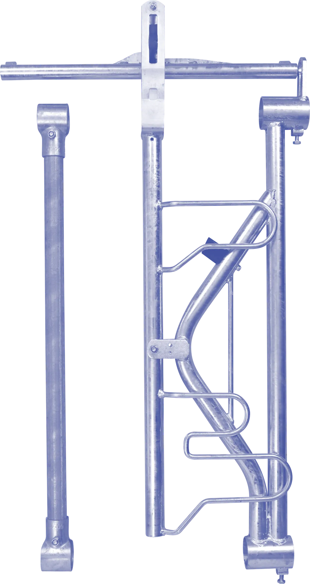 Fressplatz Kälber modular SSV mit Fangbügel und Zwischenstange