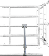 Halter für Zusatzrohr für Abtrennungen und Tore