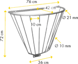 Wandraufe halbrund, verzinkt