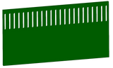 Seitenwand mit Kontaktöffnung, Sondermaß pro m², h = 1,20 m
