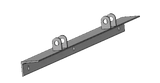 Profil an der Wand (vorne) für Kälberbox PATURA