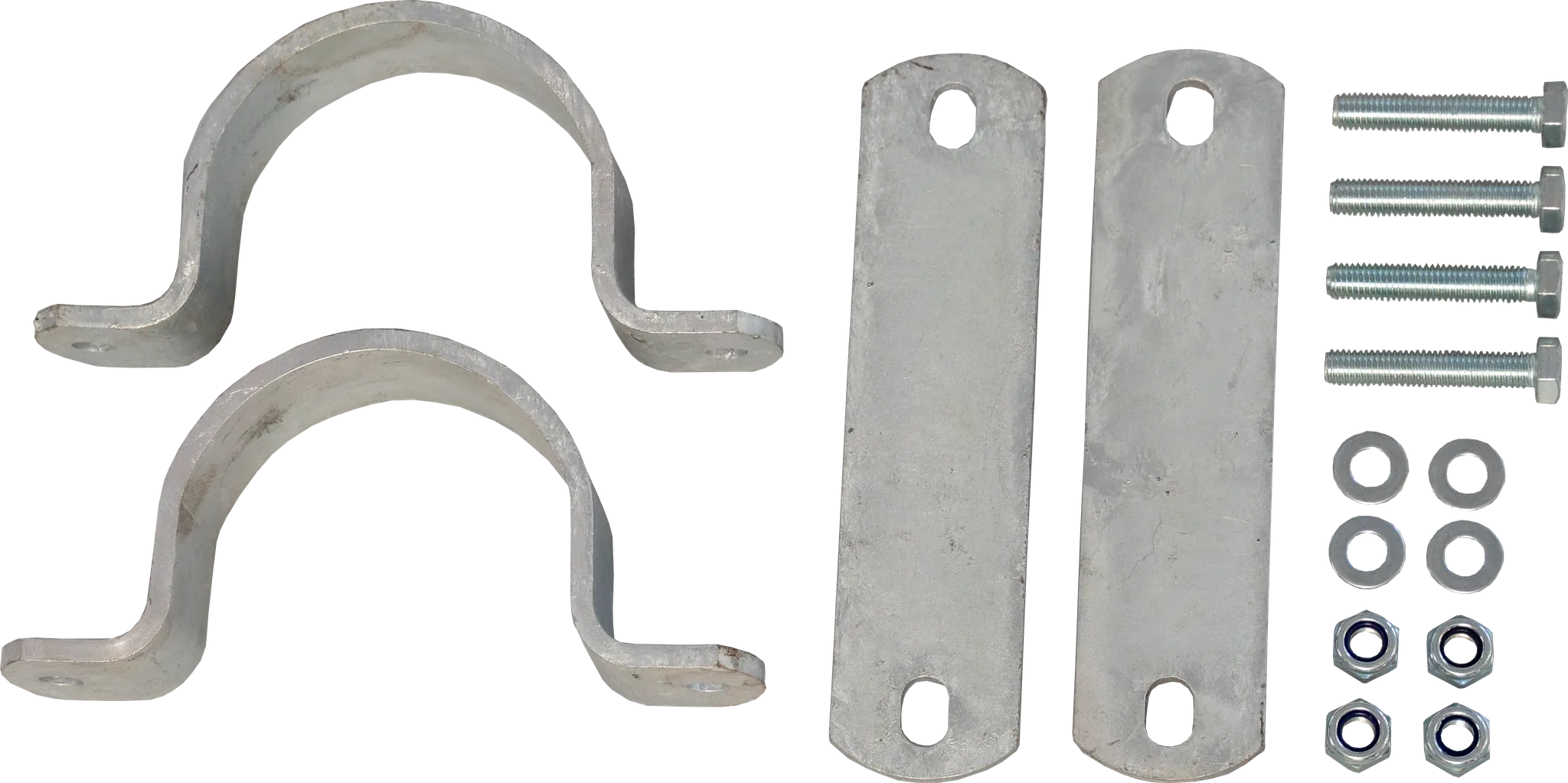 Montageset für Einzelmontage Kratzbürste Multifix Pfosten d= 76 mm
