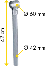 Mittelstütze für Fressgitter