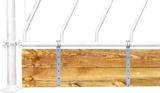 Barrenwandhalter für 2" Rohr (60,3 mm) für Holzbohlen