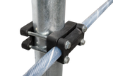 Kreuzklemme flexibles Nackenseil für Pfosten d= 76 mm