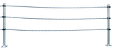 Kreuzklemme flexibles Nackenseil für Pfosten d= 76 mm