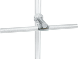 Abstandshalter für flexibles Nackenseil an Pfosten d= 76 mm, inkl. Kreuzklemme