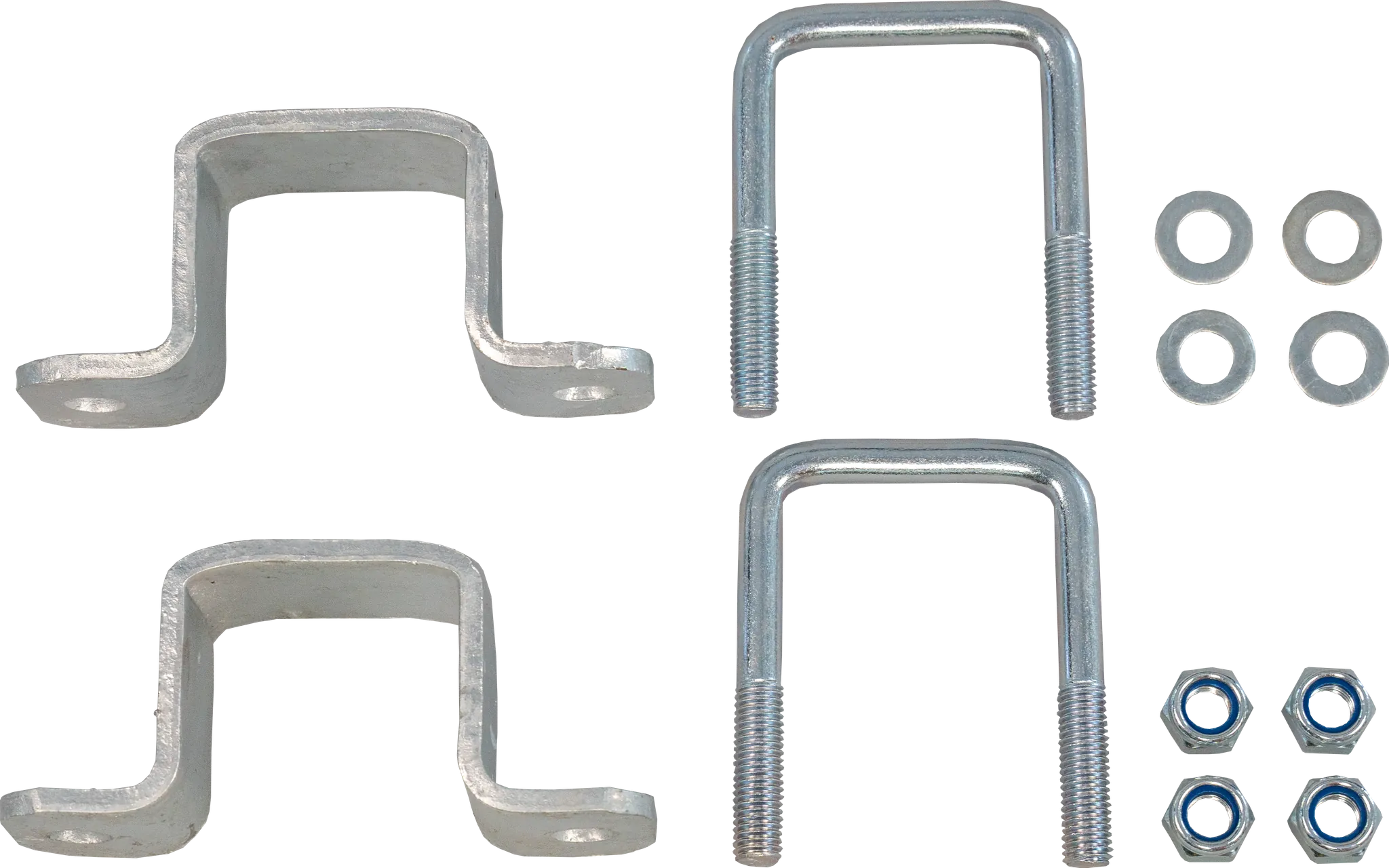 Montageset Rohr 60 x 60 mm an Pfosten 60 x 60 mm