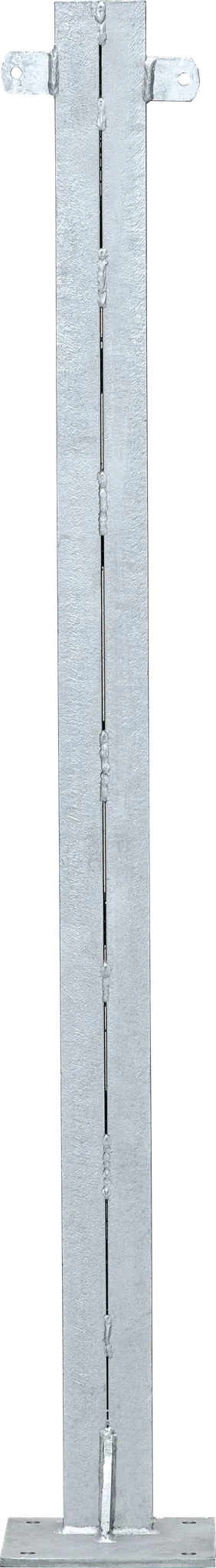 U-Profil für Holzbohlen, L= 1,20 m doppelt, mit Bodenplatte, vz