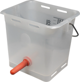 Nuckel-Tränkeeimer 13 l transparent kpl. mit Sauger, mittel und
