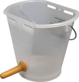 Nuckel-Tränkeeimer 9 l, transparent, kpl. mit Sauger weich und 1-Click-Ventil