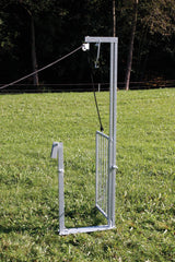 Falltor mit Seilbetätigung, für Schaf Fanganlagen, verzinkt