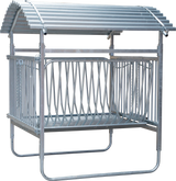 Viereckraufe für gehörnte Schafe und Ziegen