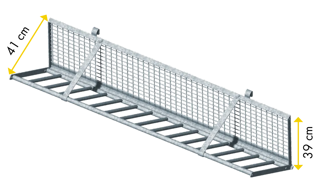 Heuraufe zum Einhängen in Horden L= 2,26 m