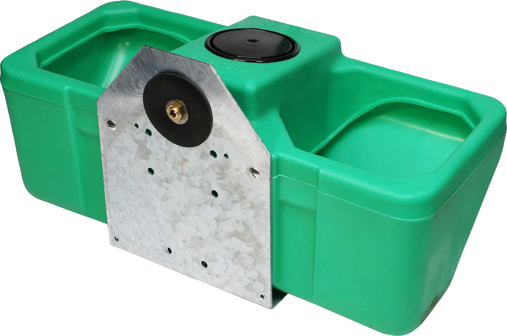 Anbau-Doppeltränke Mod. Biglac 55 T Inhalt 55 l, Niederdruck-Schwimmerventil