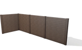 Sichtschutzwand aus Recyclingmaterial