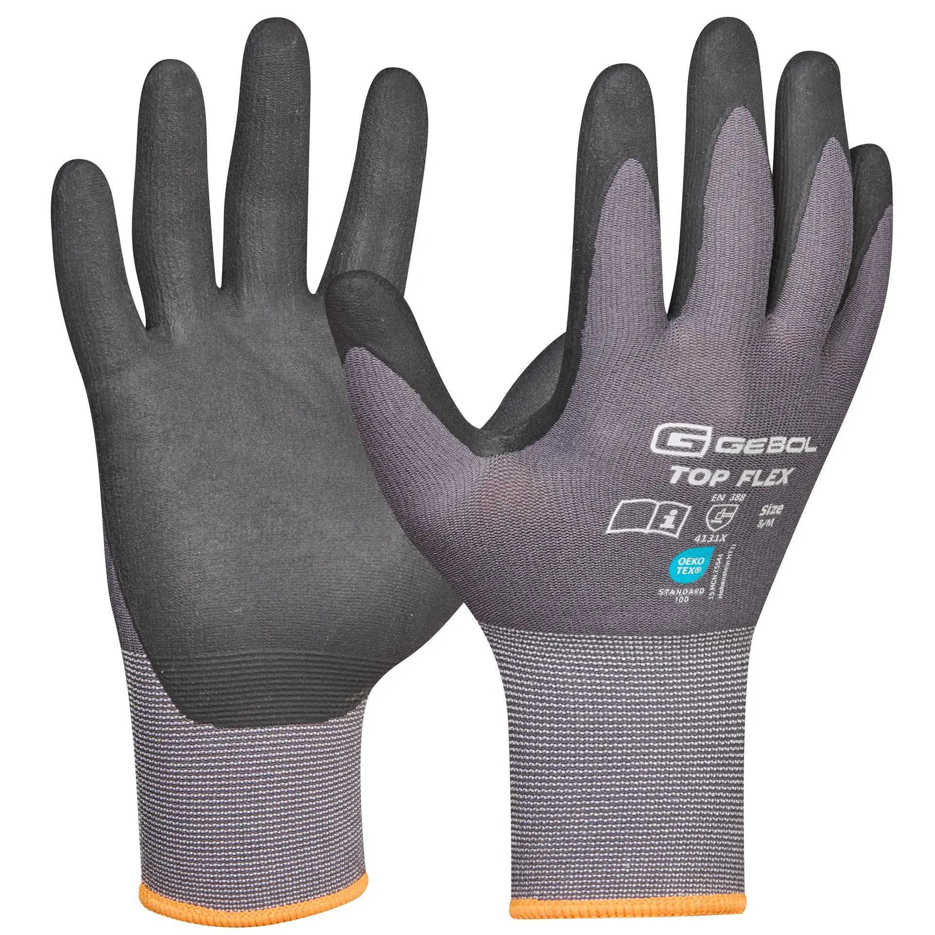 Handschuh "Top Flex" grau Gr. 8/M