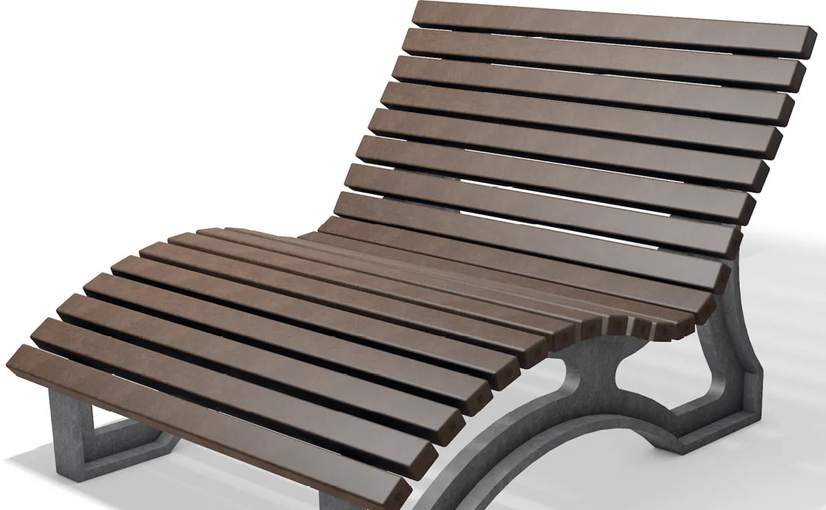 Liegebank Aveto aus Recyclingmaterial