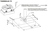 Thermolac 75B, 2 Tränkeschalen, 75 Liter