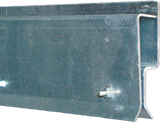 Klemmprofil, Front-Montage L=2,20m für Streifenvorhang, Türbreite 2 m