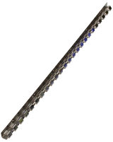 Befestigungsschiene mit 11 Pendelplatten L=1968 mm, Edelstahl, mit Montagezubehör