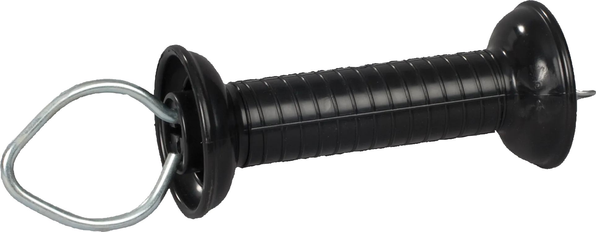 Torgriff, schwarz, mit Haken und Feder