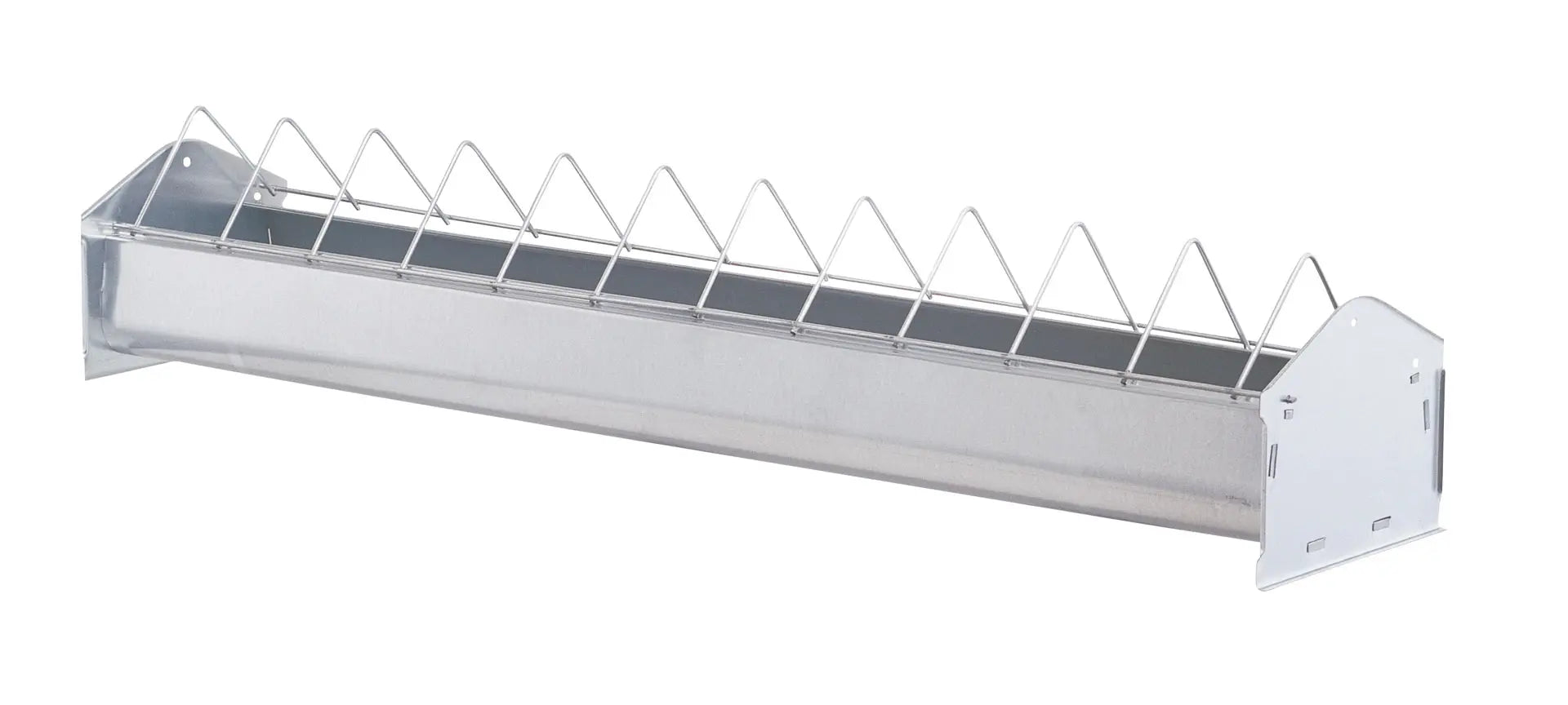 Metall Futtertrog 100cm für Hühner