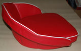 Schleppersitzkissen mit Überwurf 20cm Lehne