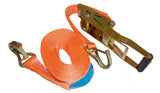 Zurrgurt 2500/5000daN 2-teilig 8m orange Spitzhaken mit Sicherung