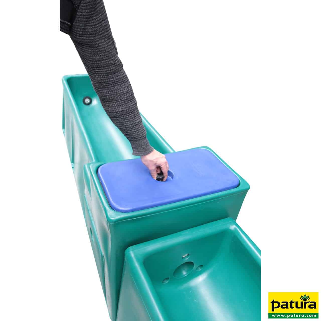 Thermo-Tränkwanne Mod. 6543 Länge 4.3 m, Maxiflow-Schwimmerventil,