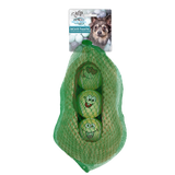 AFP Hundespielzeug-Set, 3 Bälle, Ø 6,3 cm, mit Quietscher, Peanut Pod