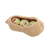 AFP Hundespielzeug-Set, 3 Bälle, Ø 6,3 cm, mit Quietscher, Peanut Pod