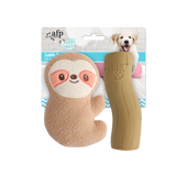 AFP Hundespielzeug, Cuddle Sloth, mit Quietscher, 2 Stk